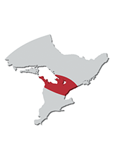 Map of Central Ontario.