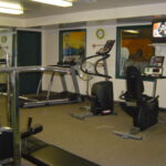 A gym inside Fairways, a property managed by Larlyn.
