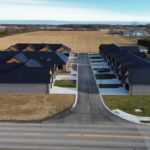 Village Walk rental homes in Rodney, ON - aerial veiw from road looking in