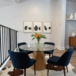 staged dining room in 3-bedroom townhome for rent in Brantford, ON