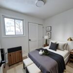 one of 3 bedrooms in townhome for rent it Brandford, ON