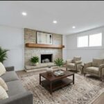 basement family room of home for rent in Strathroy, ON