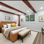 primary bedroom of home for rent in Strathroy, ON